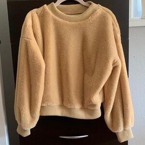 love, Fire Tan Crew Neck Sweater